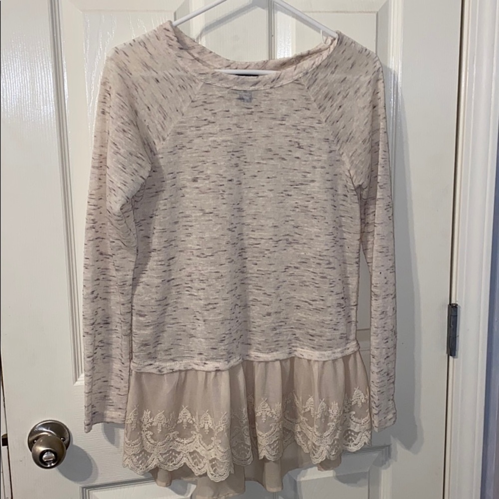 Rue21 Lace Ruffle Top